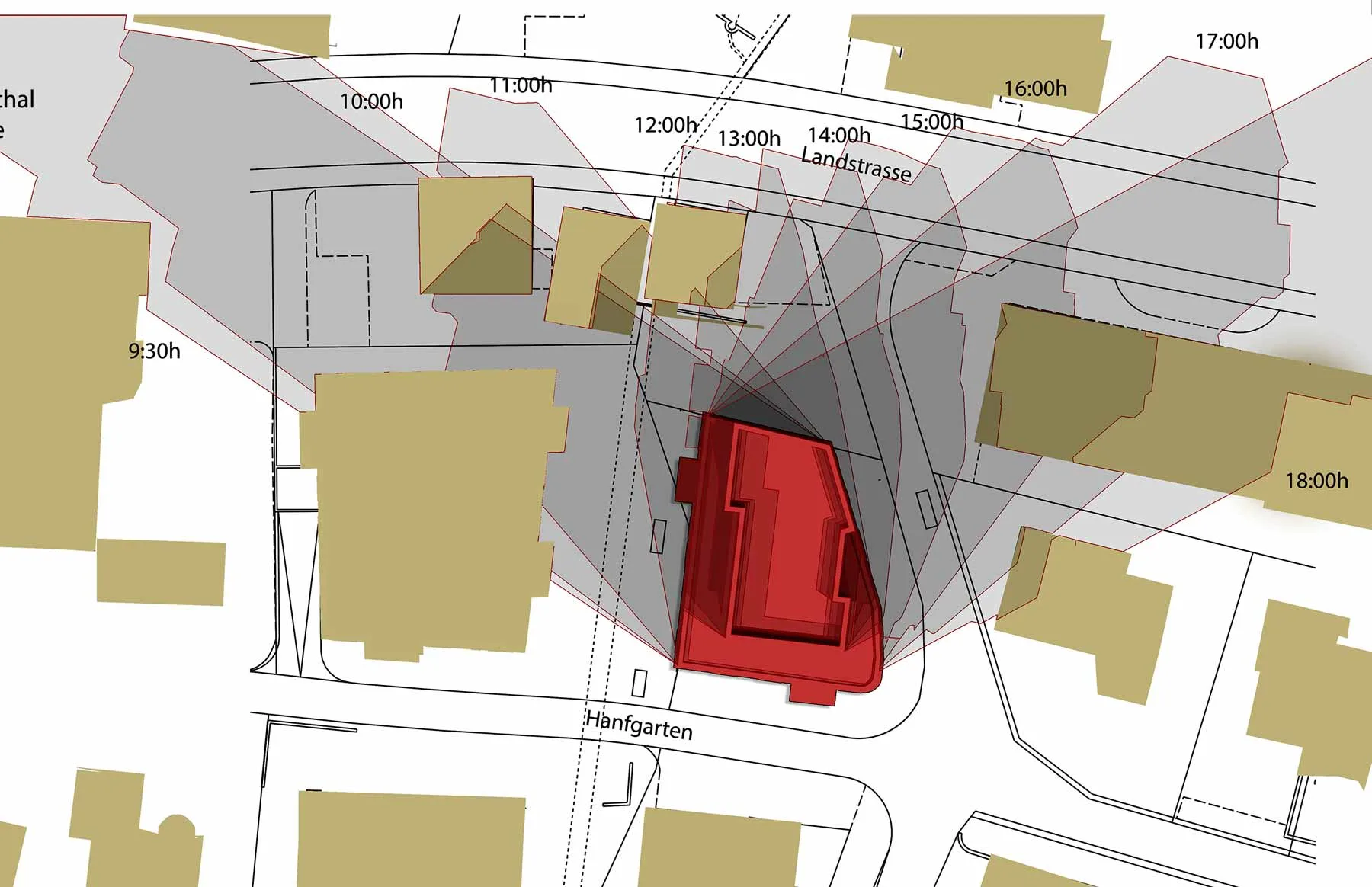 Shadow diagram analysis — Manchester planning application